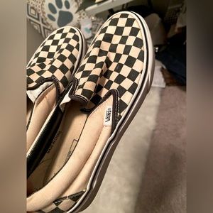 Checkerboard Vans Black and White Checkers
